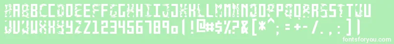MonolythMonospacedMac Font – White Fonts on Green Background