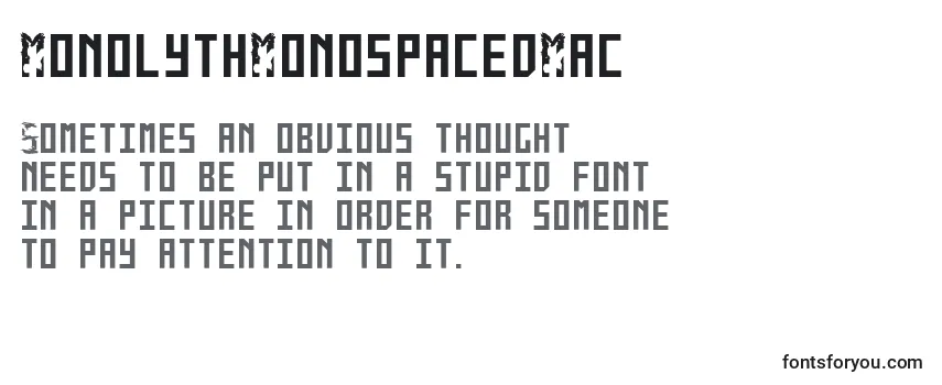 MonolythMonospacedMac Font