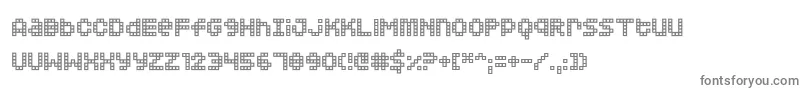 フォントSquarodynamic 02 – 灰色のフォント