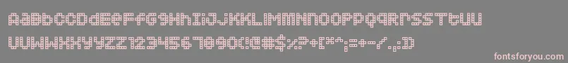 Squarodynamic 02 Font – Pink Fonts on Gray Background