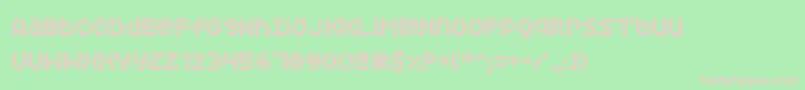 Squarodynamic 02-Schriftart – Rosa Schriften auf grünem Hintergrund