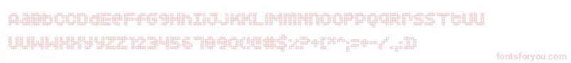 Squarodynamic 02 Font – Pink Fonts on White Background