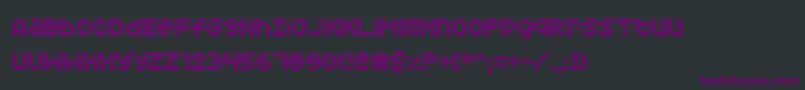 Squarodynamic 02 Font – Purple Fonts on Black Background