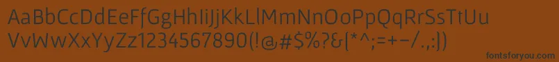 GafataRegular-Schriftart – Schwarze Schriften auf braunem Hintergrund