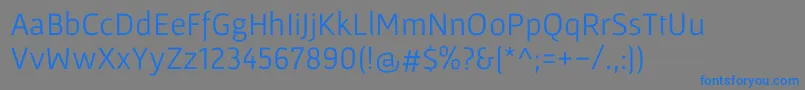 Шрифт GafataRegular – синие шрифты на сером фоне