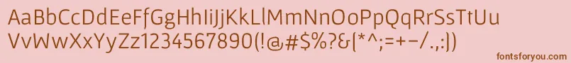 Шрифт GafataRegular – коричневые шрифты на розовом фоне