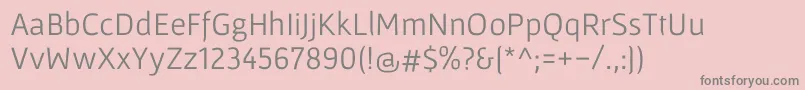フォントGafataRegular – ピンクの背景に灰色の文字