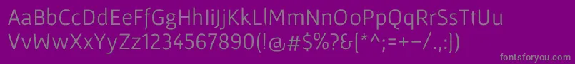 Czcionka GafataRegular – szare czcionki na fioletowym tle