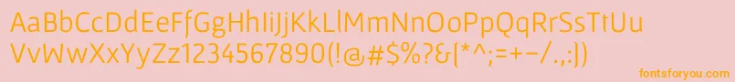 Шрифт GafataRegular – оранжевые шрифты на розовом фоне