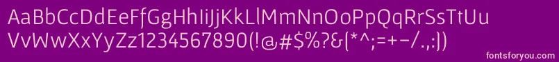Шрифт GafataRegular – розовые шрифты на фиолетовом фоне