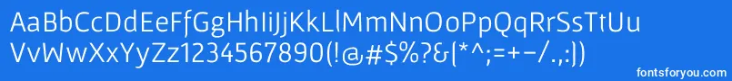 Шрифт GafataRegular – белые шрифты на синем фоне