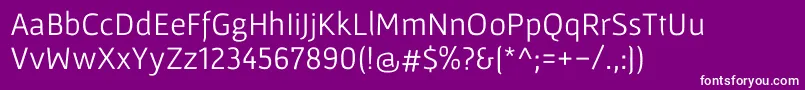 Шрифт GafataRegular – белые шрифты на фиолетовом фоне