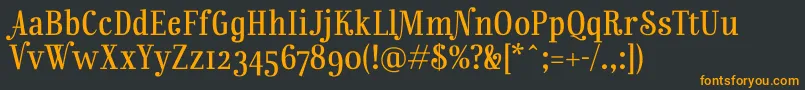 RainbowmansionOsf Font – Orange Fonts on Black Background