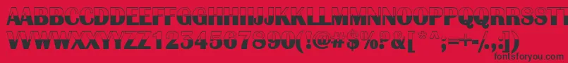 AlbionicbwRegular Font – Black Fonts on Red Background