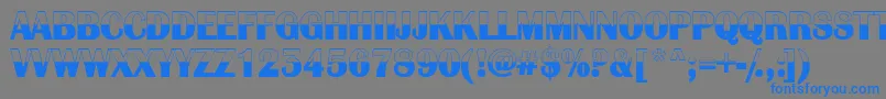 AlbionicbwRegular Font – Blue Fonts on Gray Background