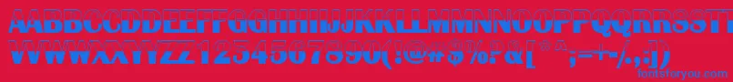AlbionicbwRegular Font – Blue Fonts on Red Background