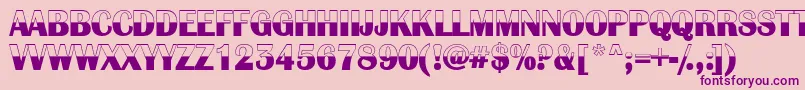 AlbionicbwRegular Font – Purple Fonts on Pink Background