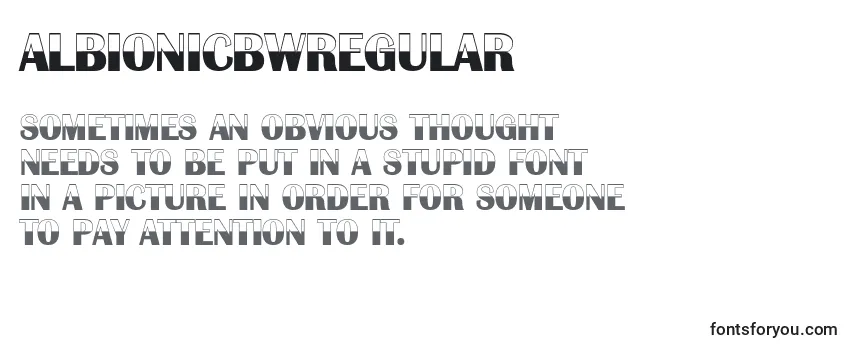 AlbionicbwRegular Font