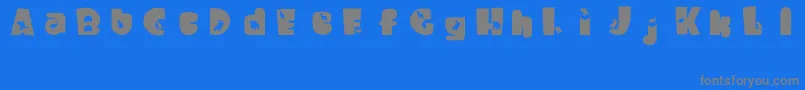 WaltzingMatilda Font – Gray Fonts on Blue Background