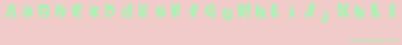 WaltzingMatilda Font – Green Fonts on Pink Background