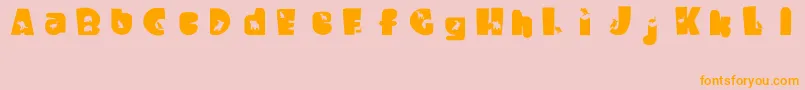 WaltzingMatilda Font – Orange Fonts on Pink Background