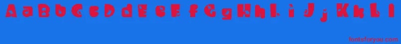 WaltzingMatilda Font – Red Fonts on Blue Background