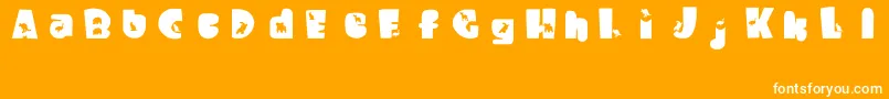 WaltzingMatilda Font – White Fonts on Orange Background