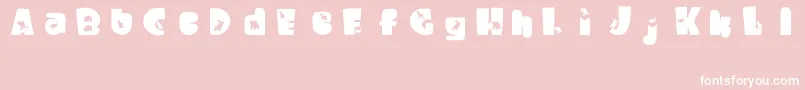 WaltzingMatilda Font – White Fonts on Pink Background