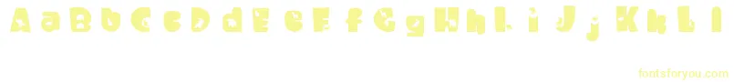 WaltzingMatilda Font – Yellow Fonts on White Background