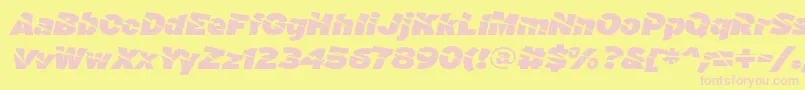 ACuchilladaFontFfp Font – Pink Fonts on Yellow Background