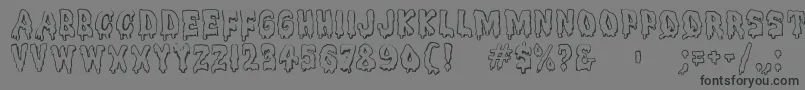 Meltdownmf Font – Black Fonts on Gray Background