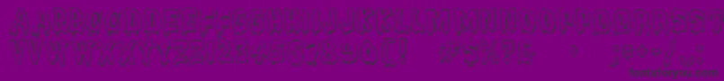 Meltdownmf Font – Black Fonts on Purple Background