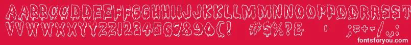 Meltdownmf Font – White Fonts on Red Background