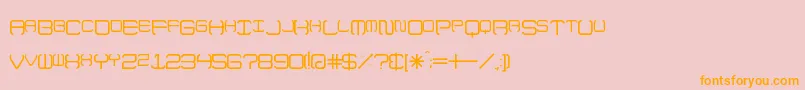 UpNoFlames Font – Orange Fonts on Pink Background