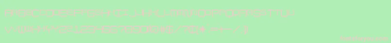 UpNoFlames Font – Pink Fonts on Green Background