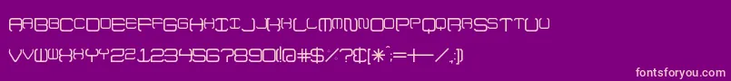 UpNoFlames Font – Pink Fonts on Purple Background