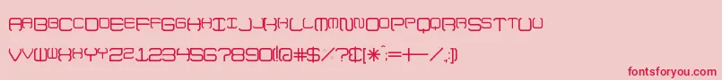 UpNoFlames Font – Red Fonts on Pink Background