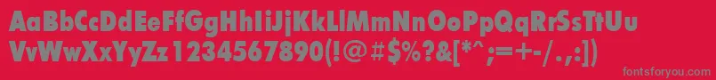 Fxcb Font – Gray Fonts on Red Background