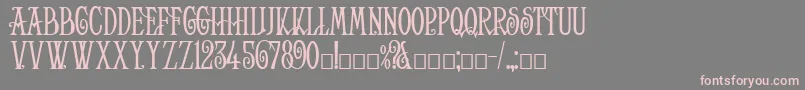 Helena Font – Pink Fonts on Gray Background