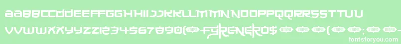 Madec Font – White Fonts on Green Background