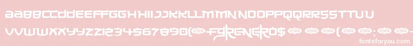 Madec Font – White Fonts on Pink Background