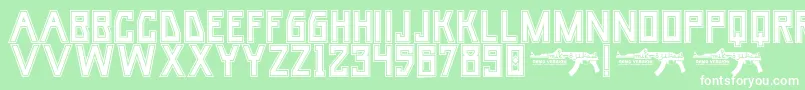UmarCollege Font – White Fonts on Green Background