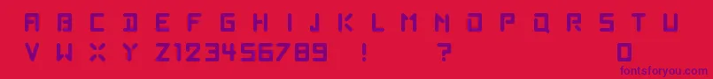 Poprock Font – Purple Fonts on Red Background