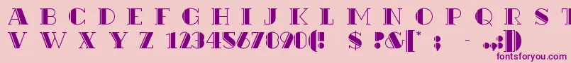 Rialto Font – Purple Fonts on Pink Background