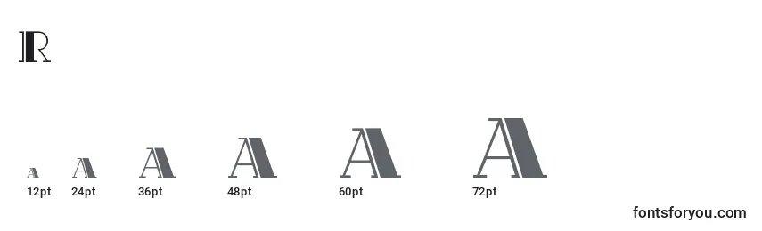 Rialto Font Sizes