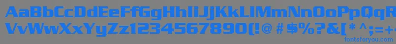 GeodetDisplaySsi Font – Blue Fonts on Gray Background