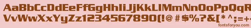 GeodetDisplaySsi Font – Brown Fonts on Pink Background