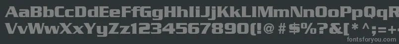 GeodetDisplaySsi Font – Gray Fonts on Black Background