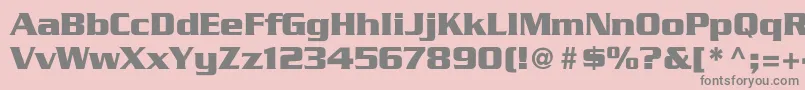 GeodetDisplaySsi Font – Gray Fonts on Pink Background