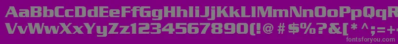 GeodetDisplaySsi Font – Gray Fonts on Purple Background